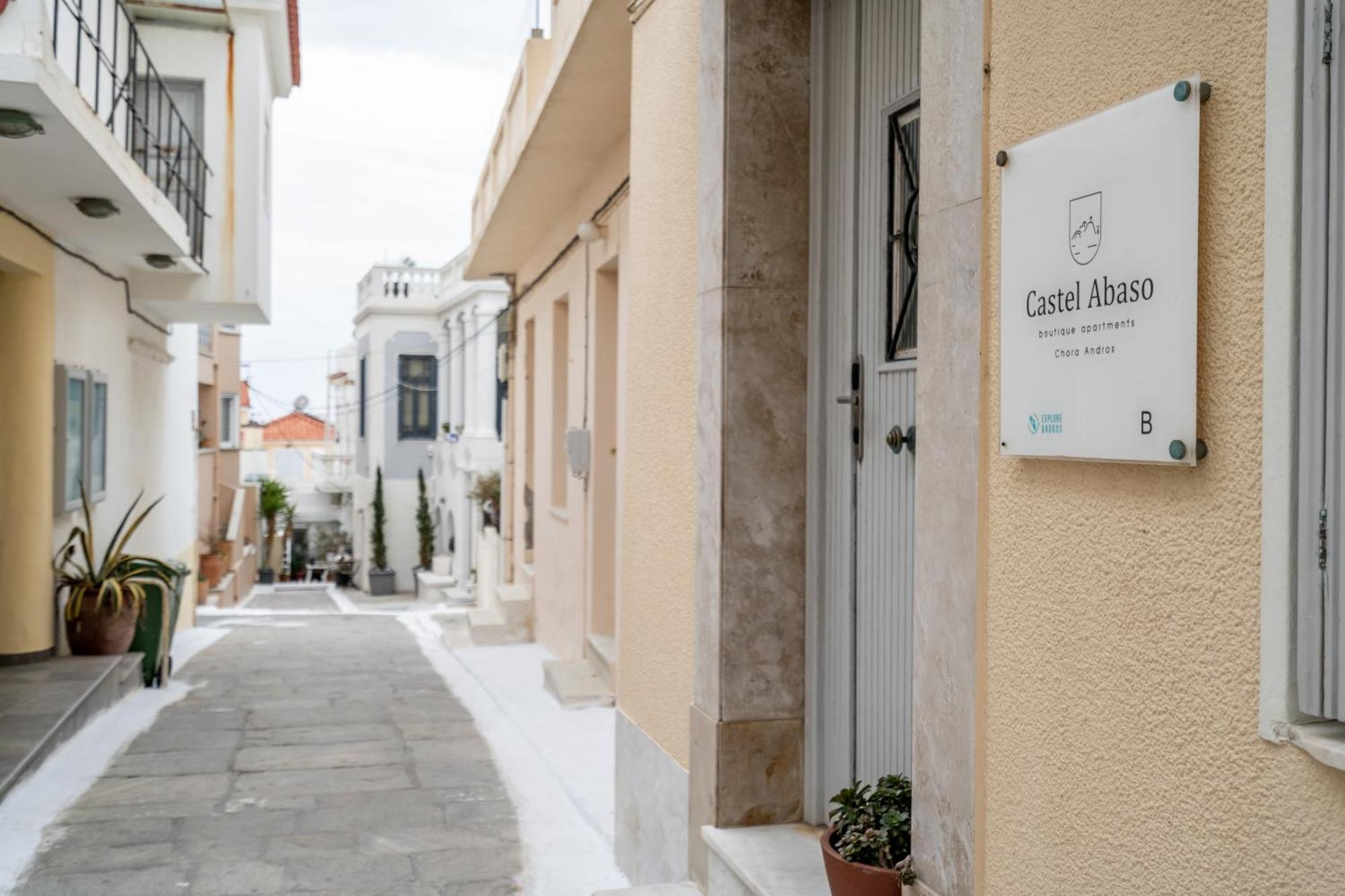 Castel Abaso Boutique Apartments By Explore Andros 外观 照片